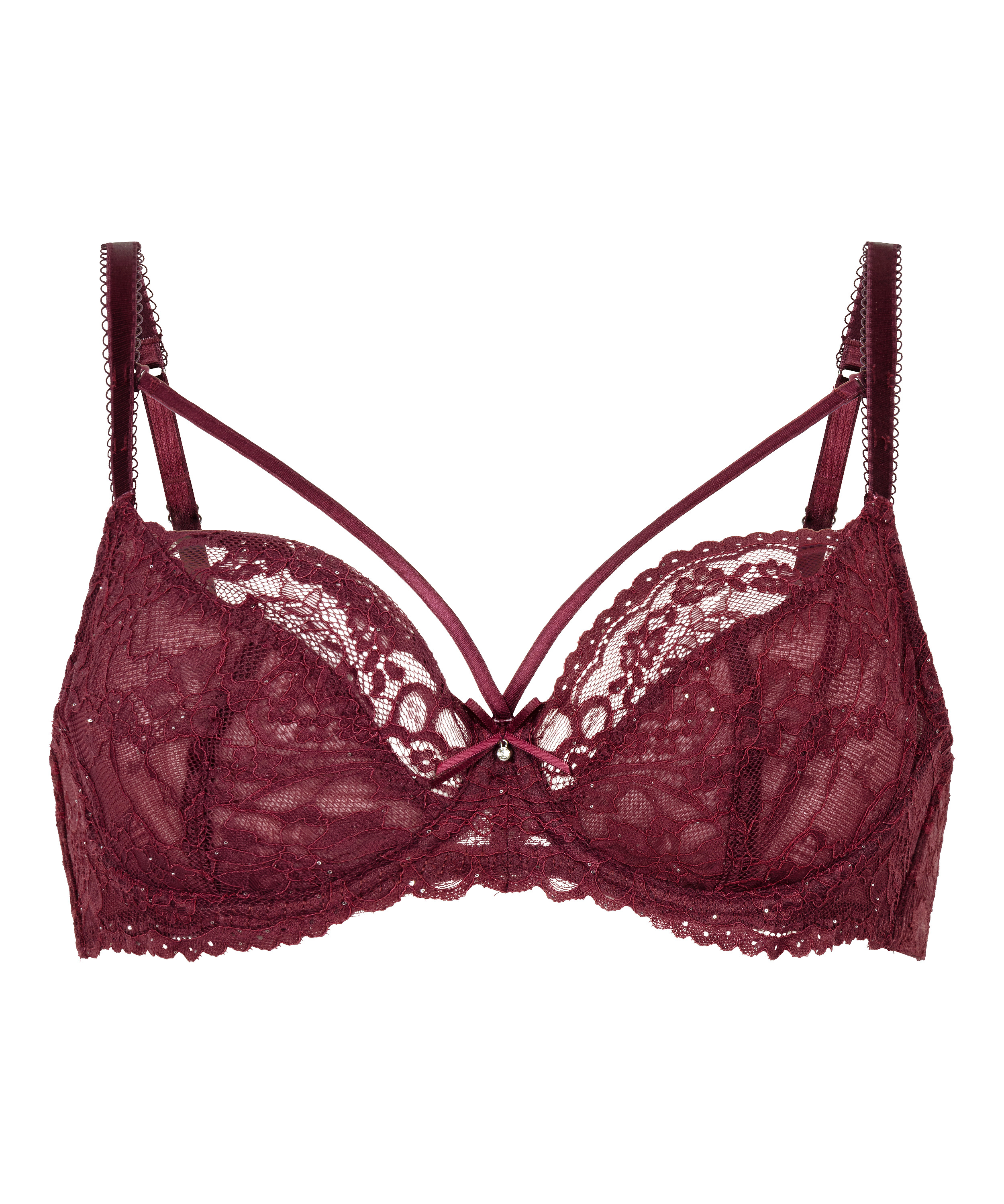 Isadora Non-Padded Underwired Bra, Red, main