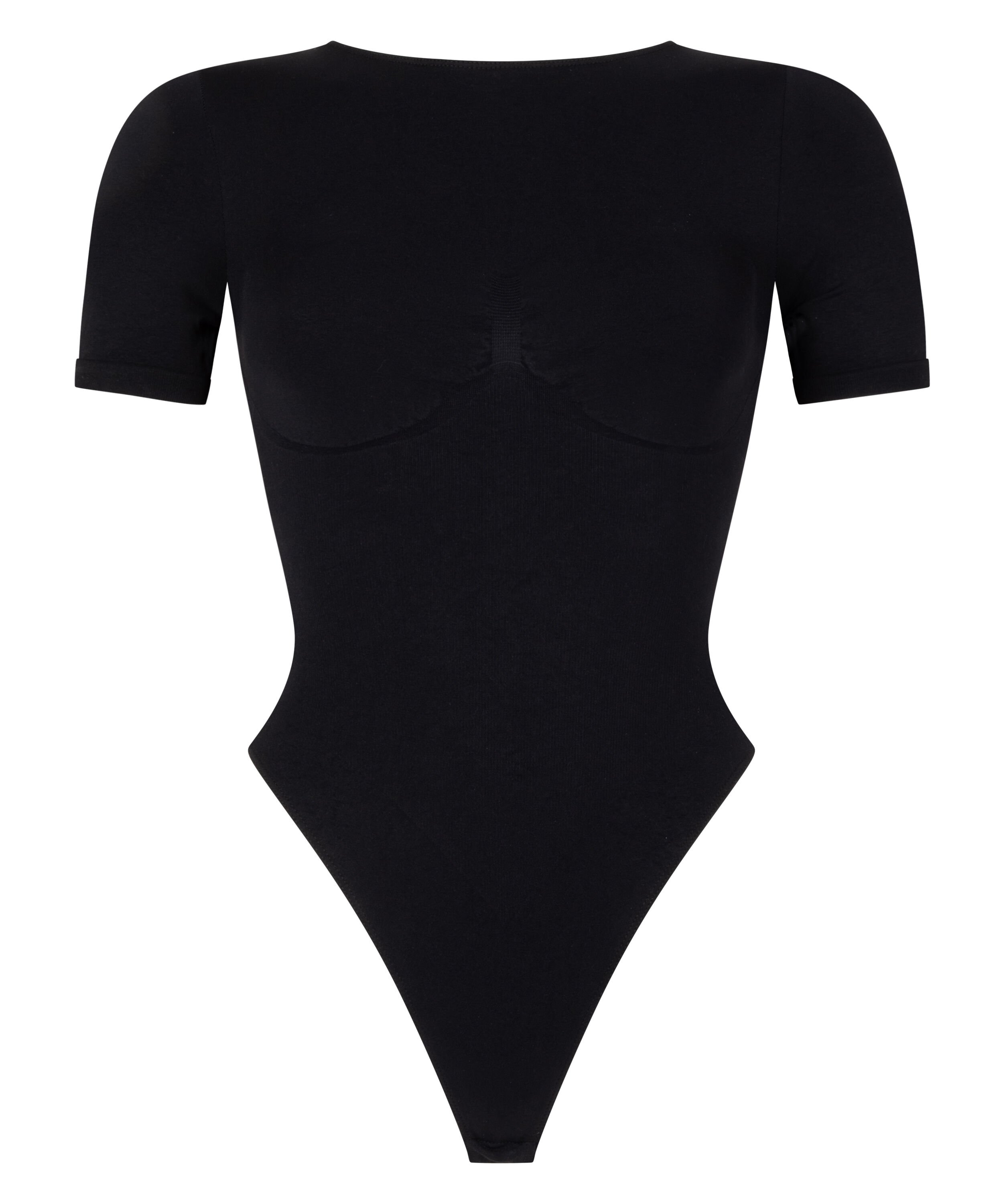 Seamless short sleeved body, Black
