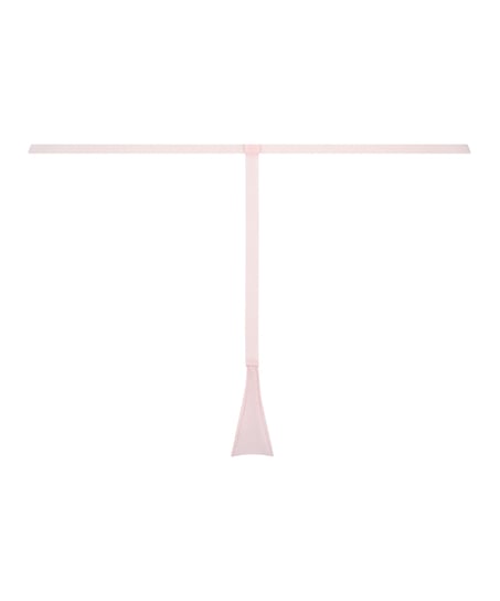 Invisible Stripe Mesh Thong, Pink