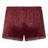 Velvet lace shorts, Purple
