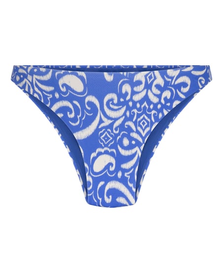 Cancun High Leg Bikini Bottom, Blue