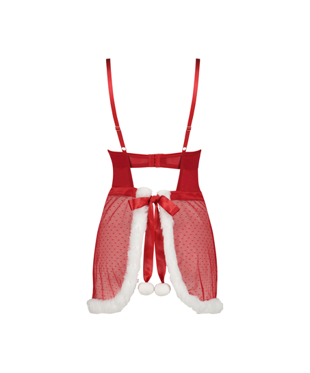 Sexy Santa Wired Slip Dress, Red