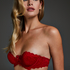 Adele padded underwired bra, Red
