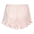 Velours Ruffle Shorts, Pink