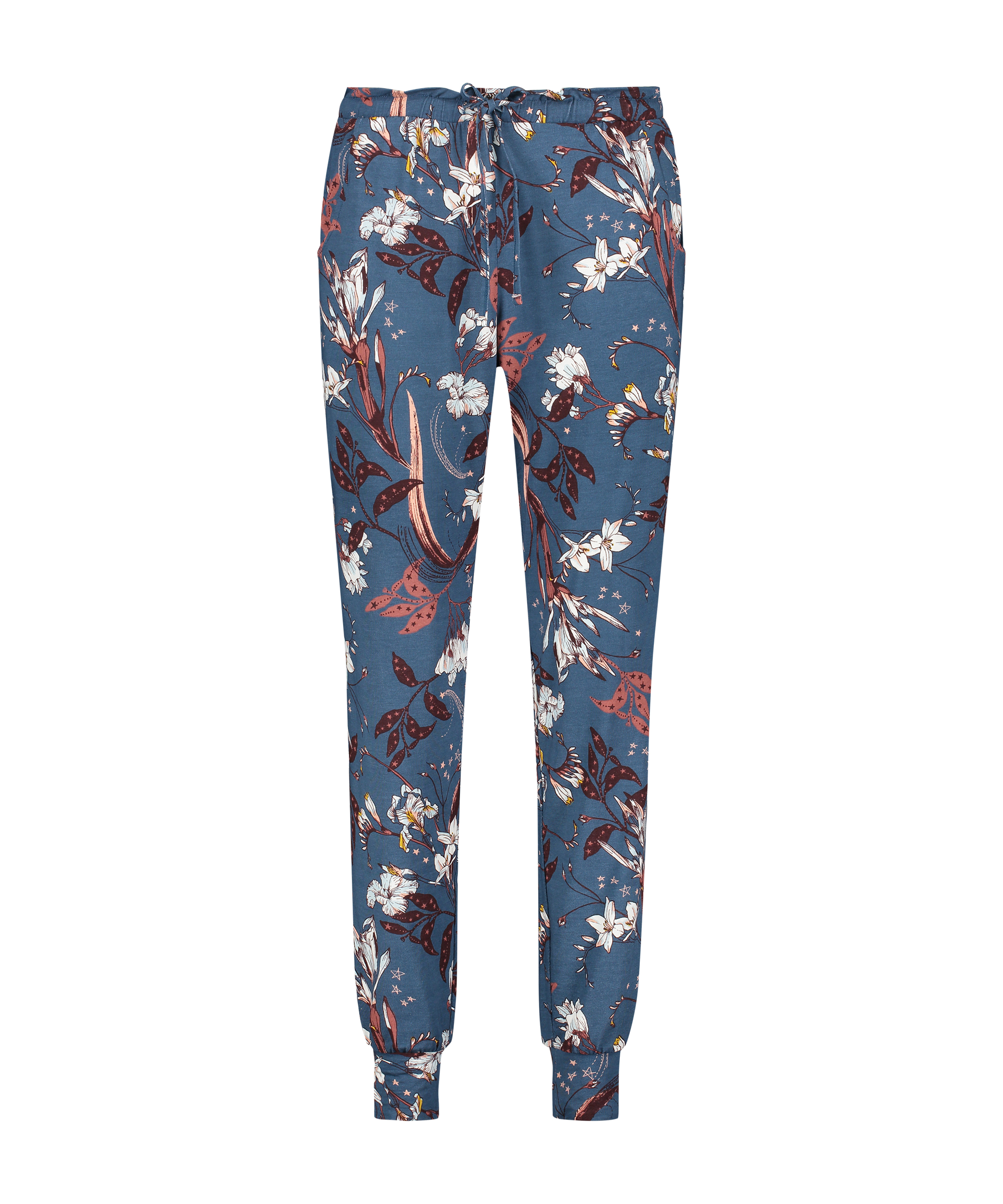 Jersey Pyjama Bottoms, Blue, main