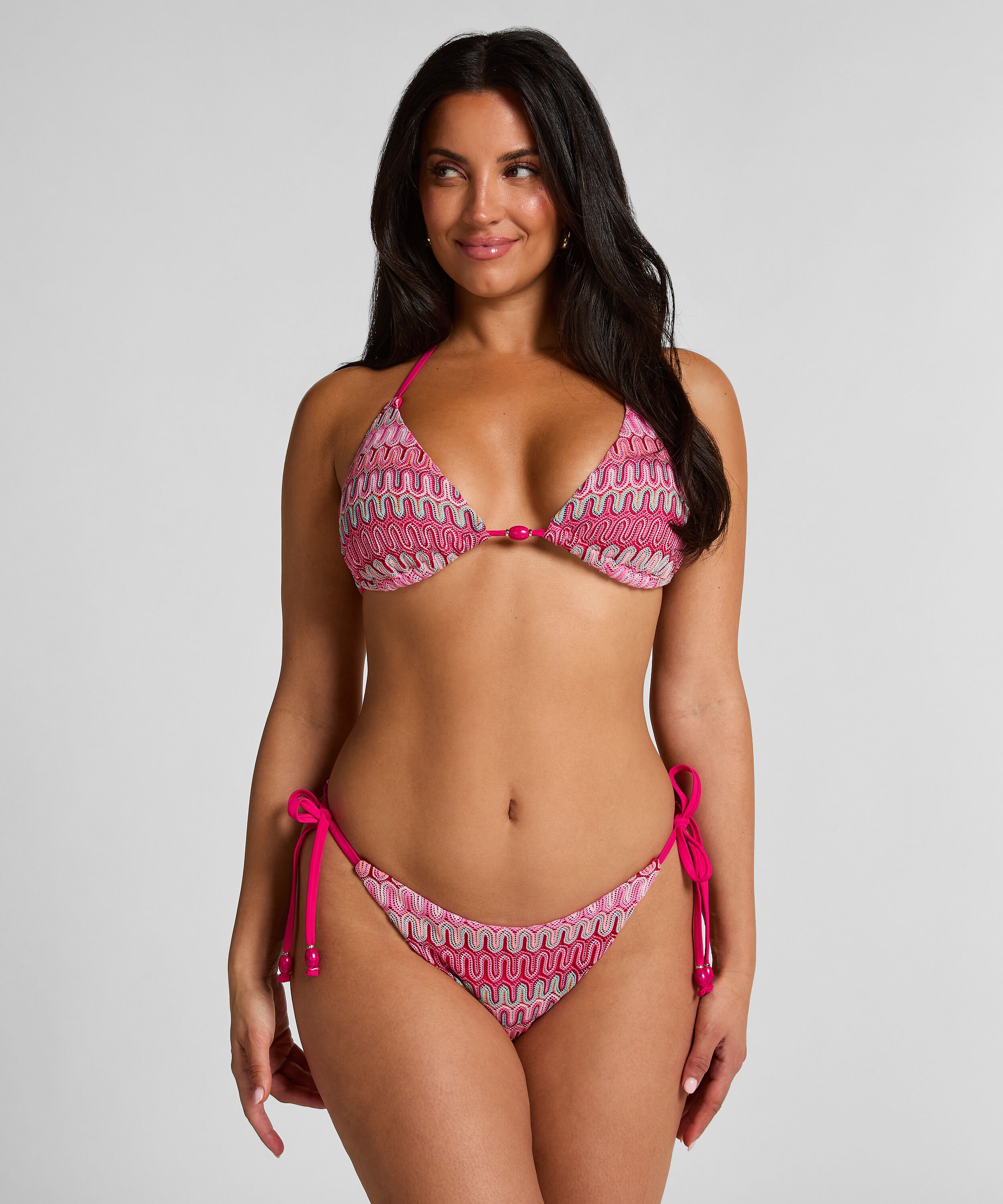 Cali Triangle Bikini Top, Pink