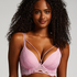 Lidia Padded Longline Push-Up Underwired Bra, Pink