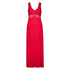 Long slip dress Modal lace, Red