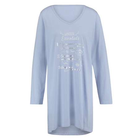 Nightie V-neck, Blue