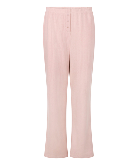 Pointelle Pyjama Pants, Pink