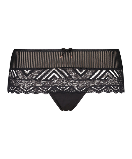 Lenix high thong boxers I AM Danielle, Black