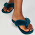 Fur Velours slippers, Green