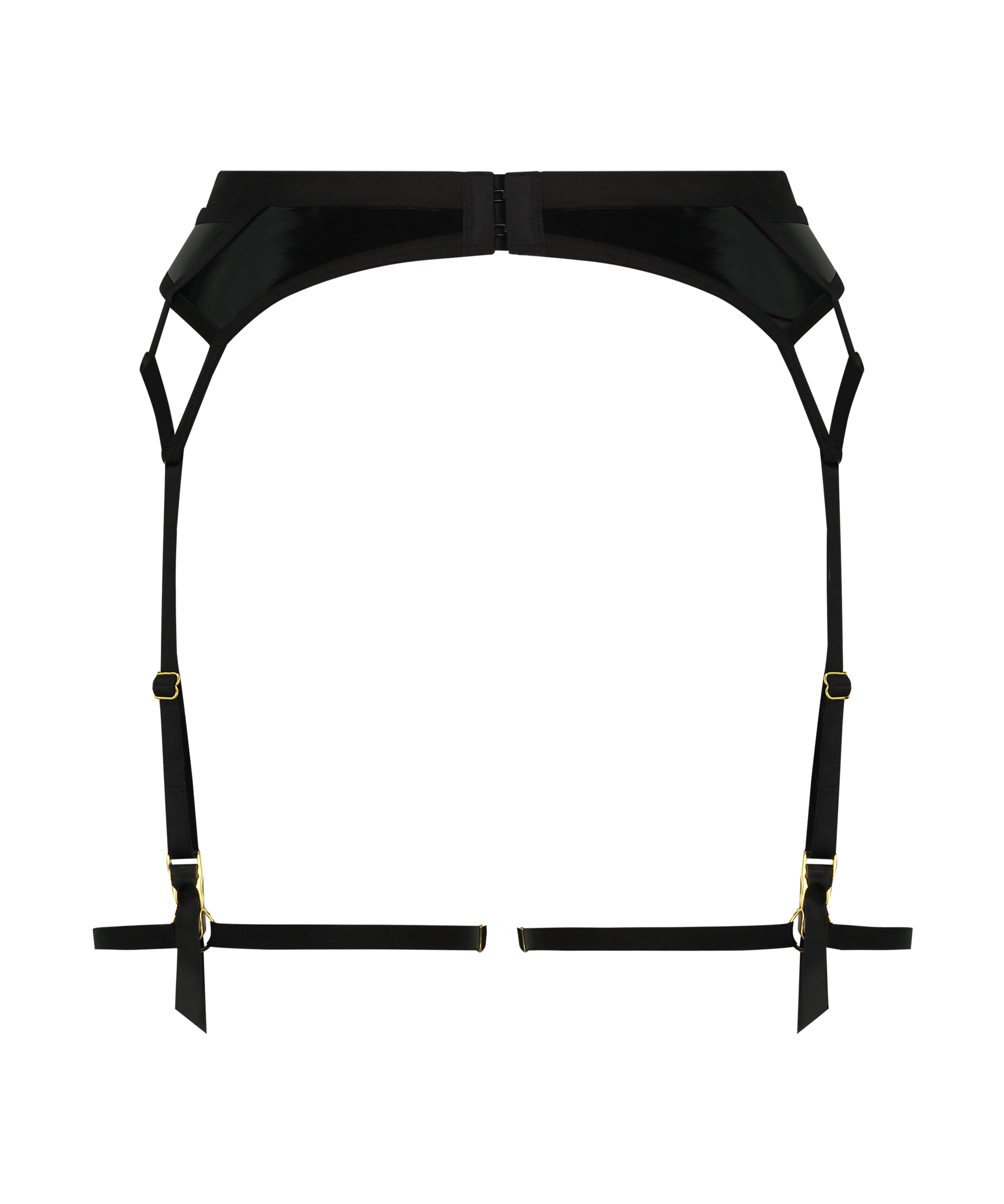 Seductress Suspenders, Black, main