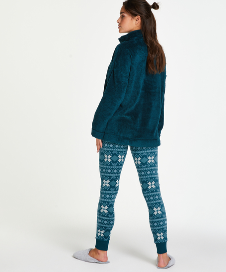 Micro Fleece Leggings, Blue