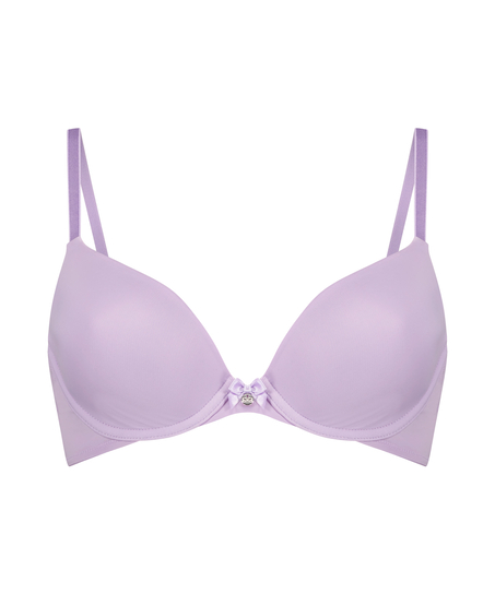 Plunge Padded Underwired Bra, Purple