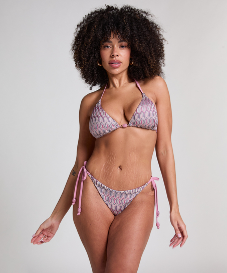 Cali Triangle Bikini Top, Pink