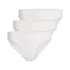 3-pack invisible Brazilian, White