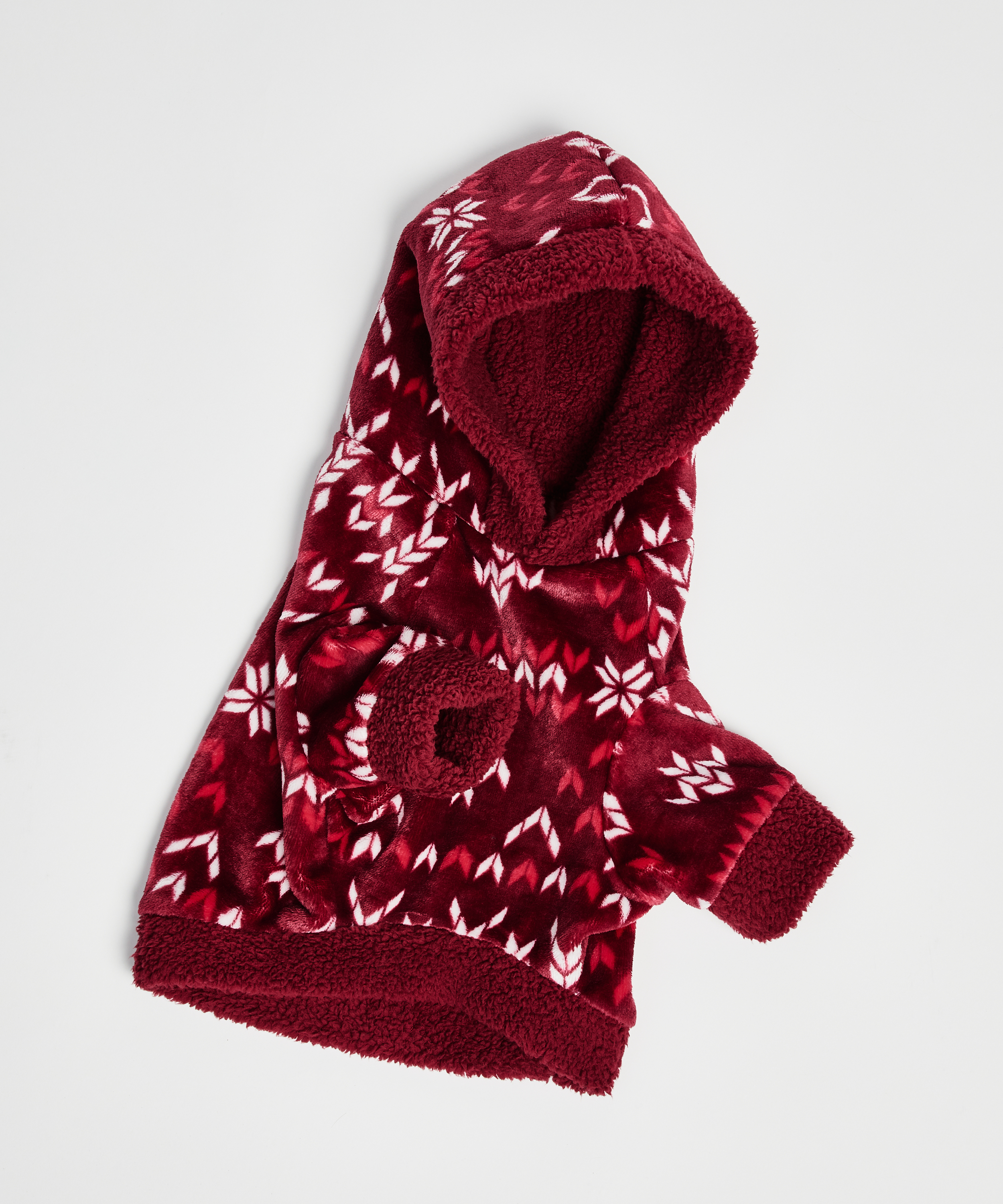 Dog's Fleece Onesie, Red, main