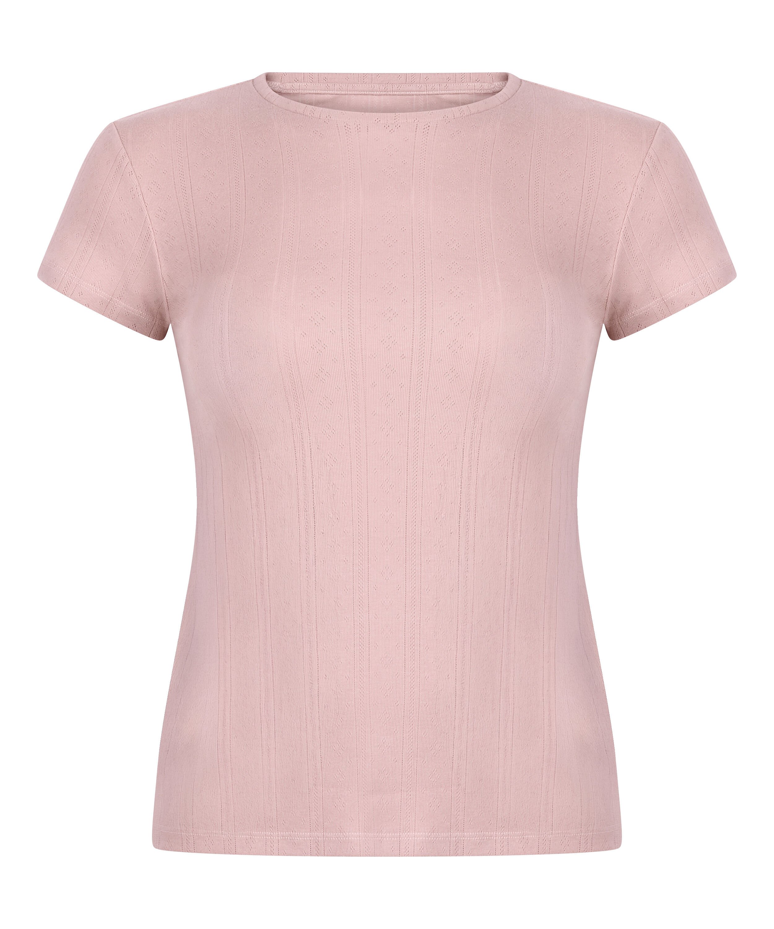 Pointelle Top, Pink