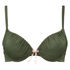 Padded underwired push-up bra Giselle, Green