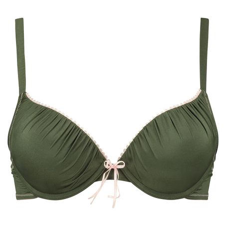 Padded underwired push-up bra Giselle, Green
