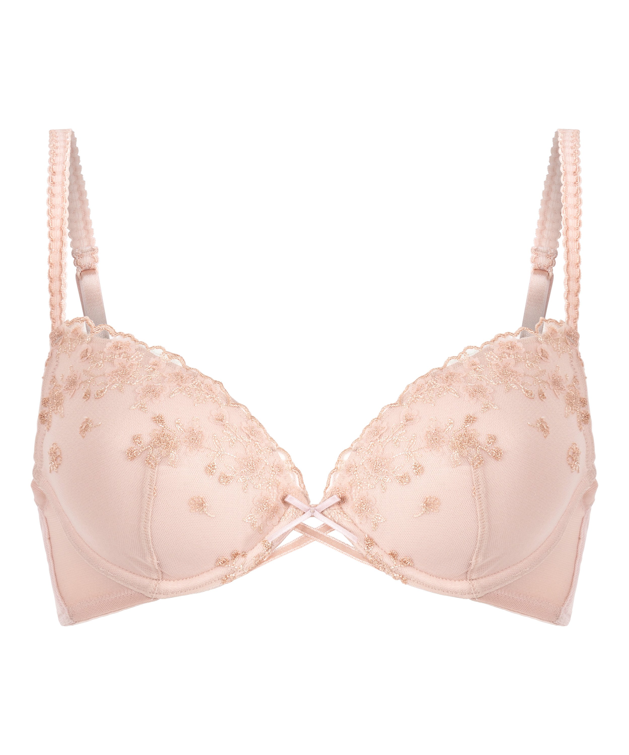 Chloe Padded Underwired Bra, Pink, main