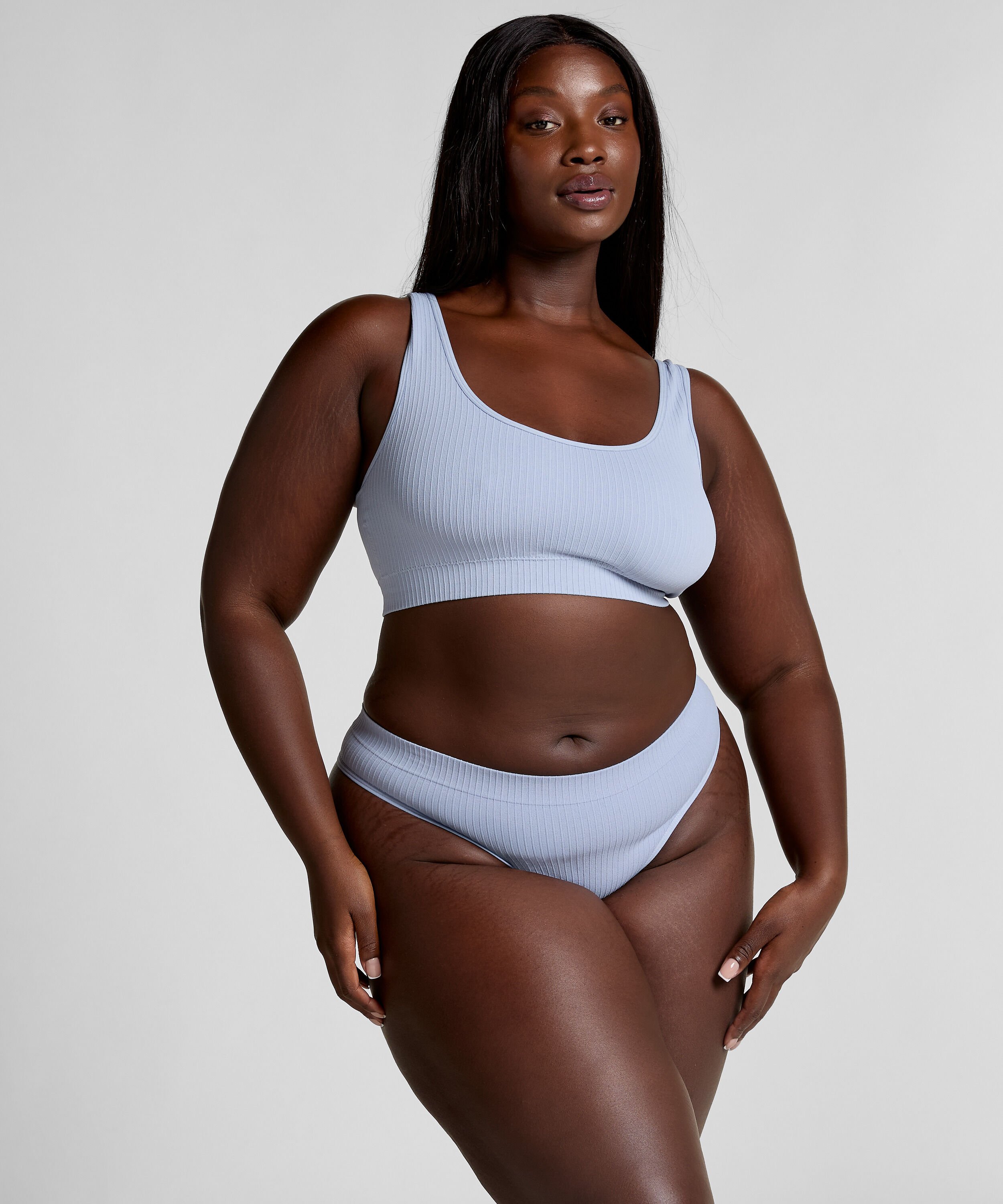 Dianne Scoop Bralette, Blue