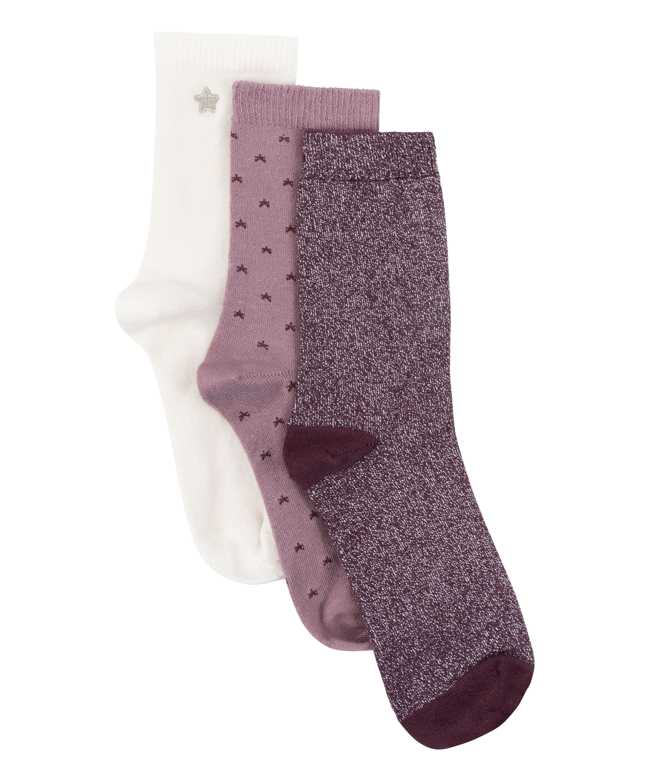 3 pack Giftpack Socks, White