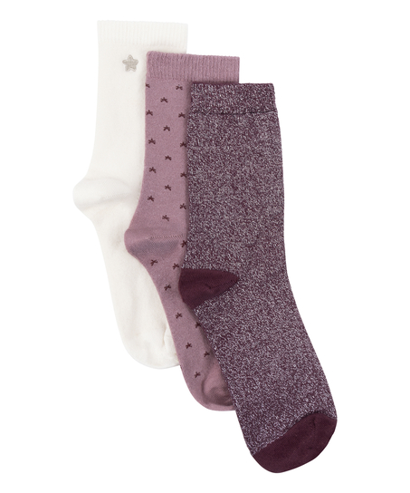 3 pack Giftpack Socks, White
