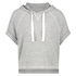 Short sleeved hoodie, Grey