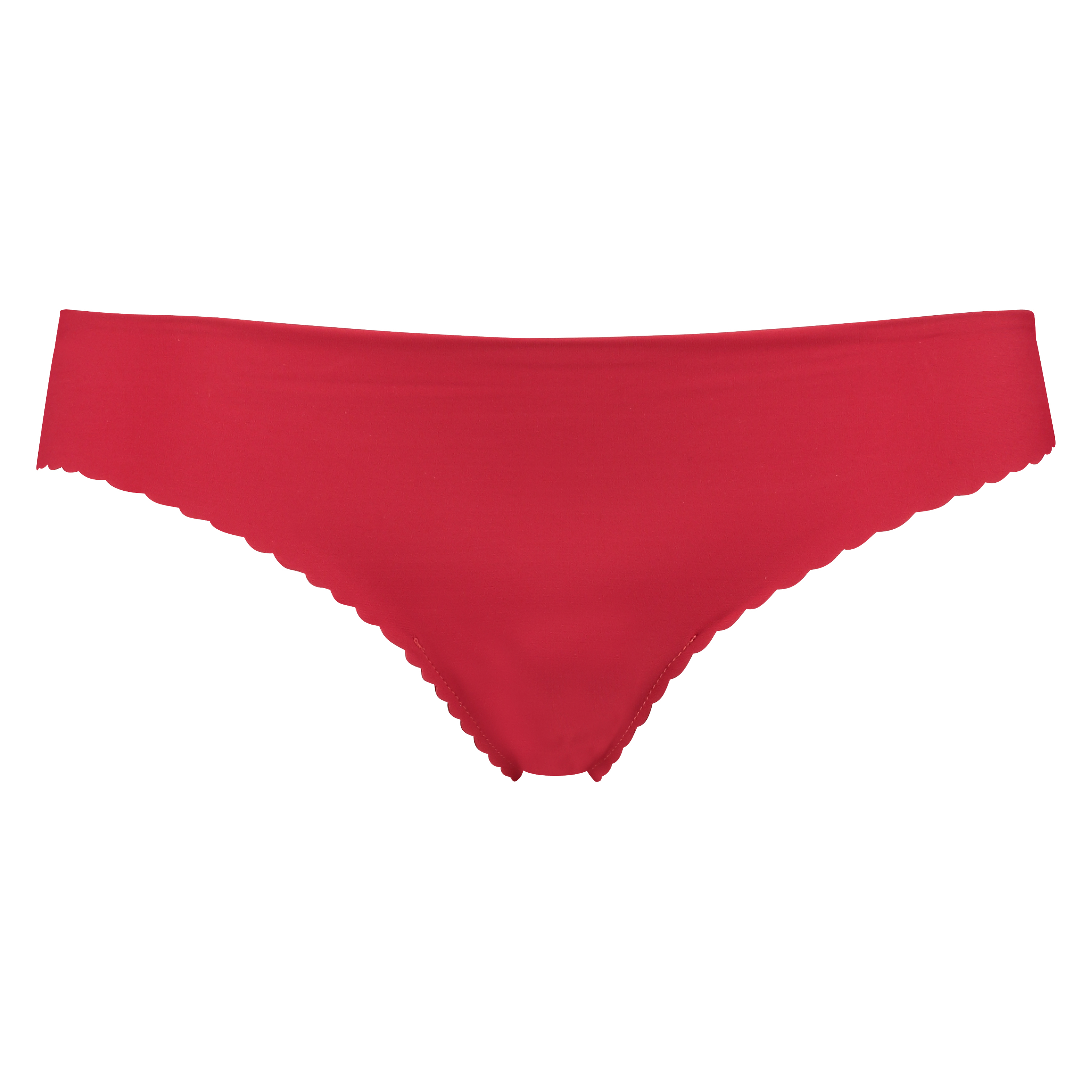 Thong invisible scalloped, Red, main