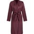 Satin Fleece Bathrobe, Purple