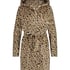 Fleece Bathrobe, Beige