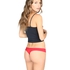 Thong invisible scalloped, Red
