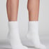 1 pair of knitted socks, White