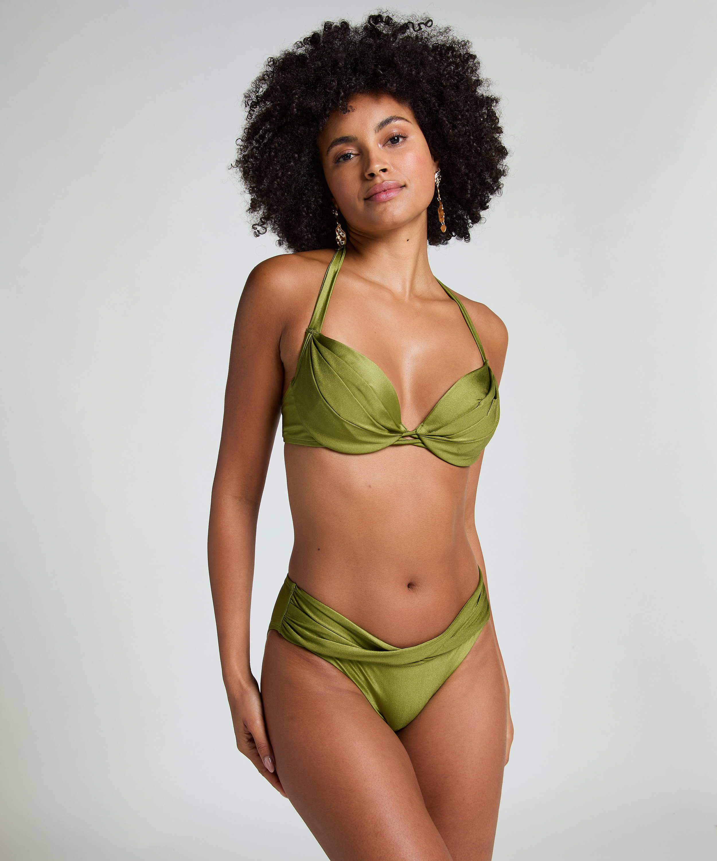 Holbox Bikini Top, Green, main