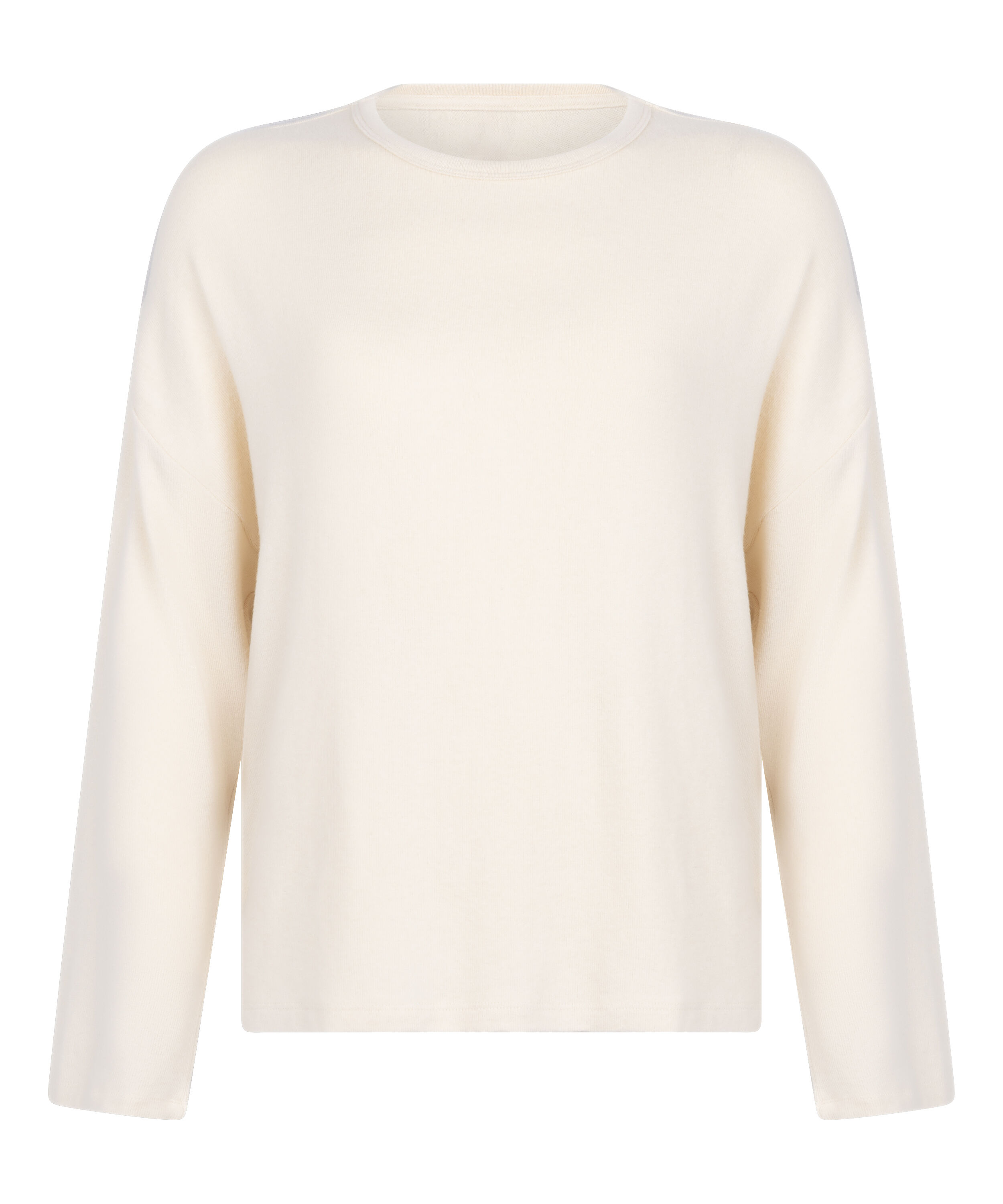 Jersey Long-Sleeved Pyjama Top, White