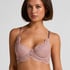 Essie Padded Underwired Longline Bra, Purple