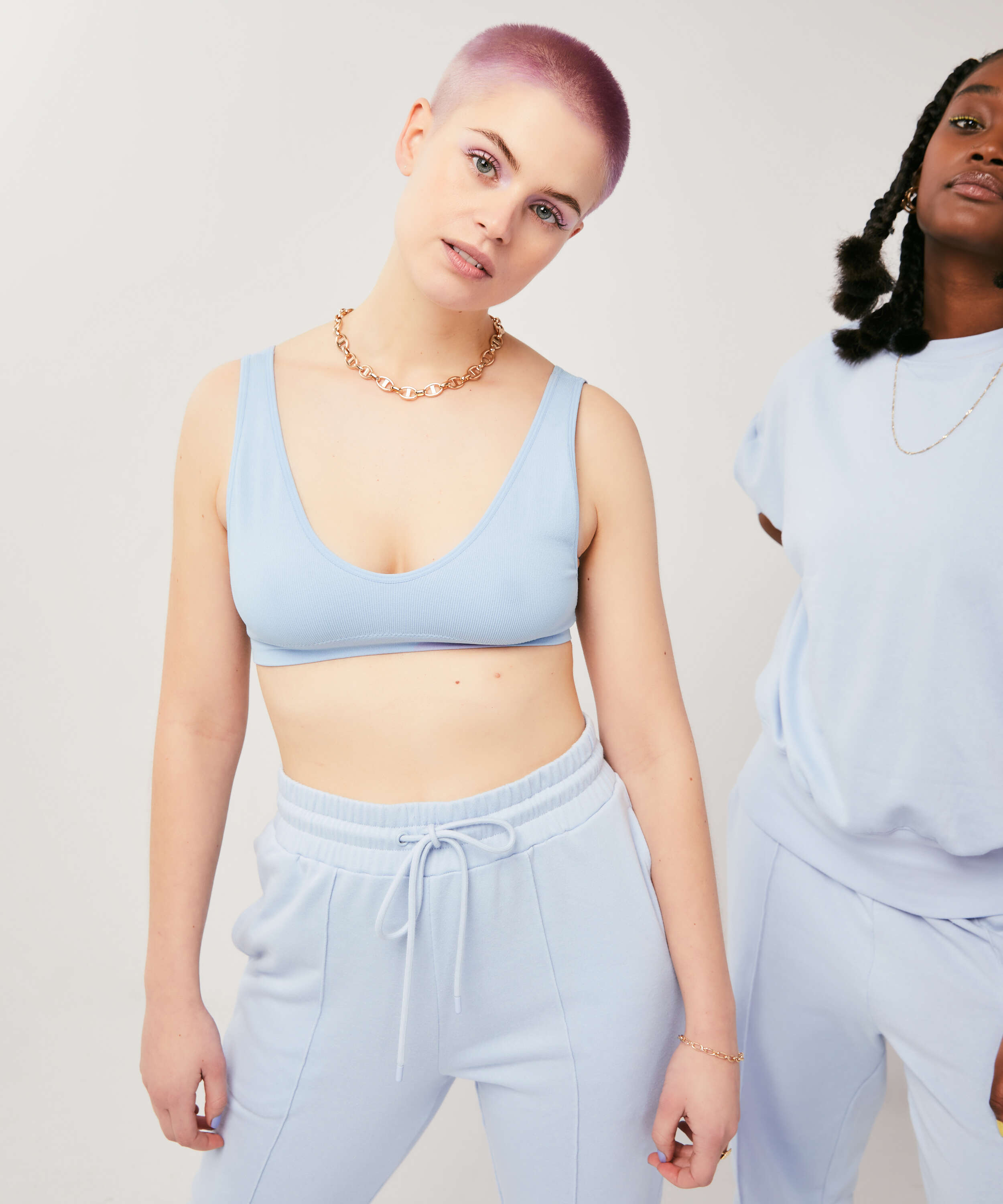 Bae Bralette, Blue, main