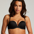 Padded Underwired Strapless Maximizer Bra, Black