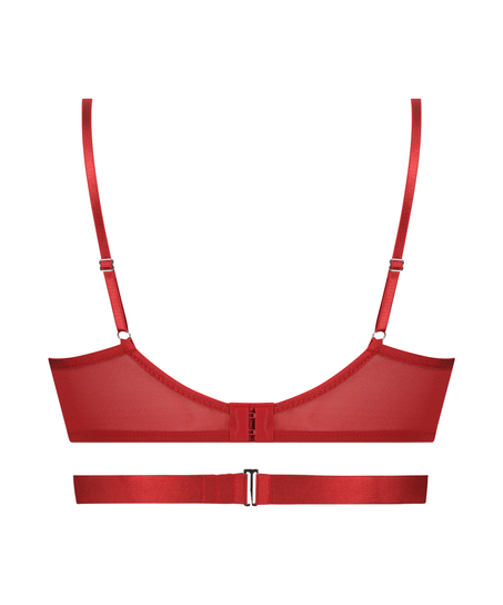 Violet Non-Padded Underwired Bra, Red