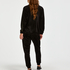 Velvet Lurex jogging bottoms, Black