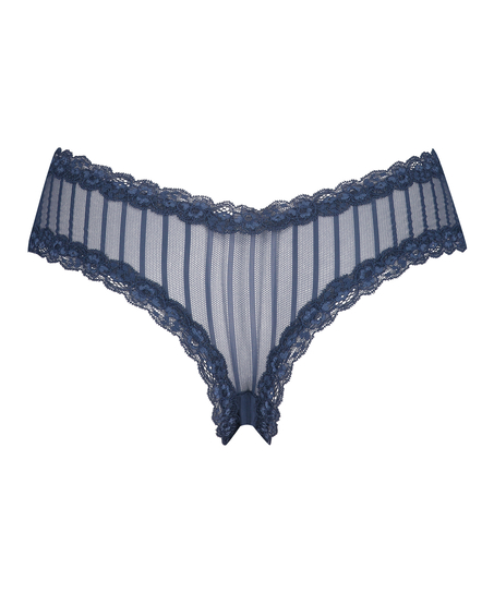 V-shape Mesh Brazilian, Blue