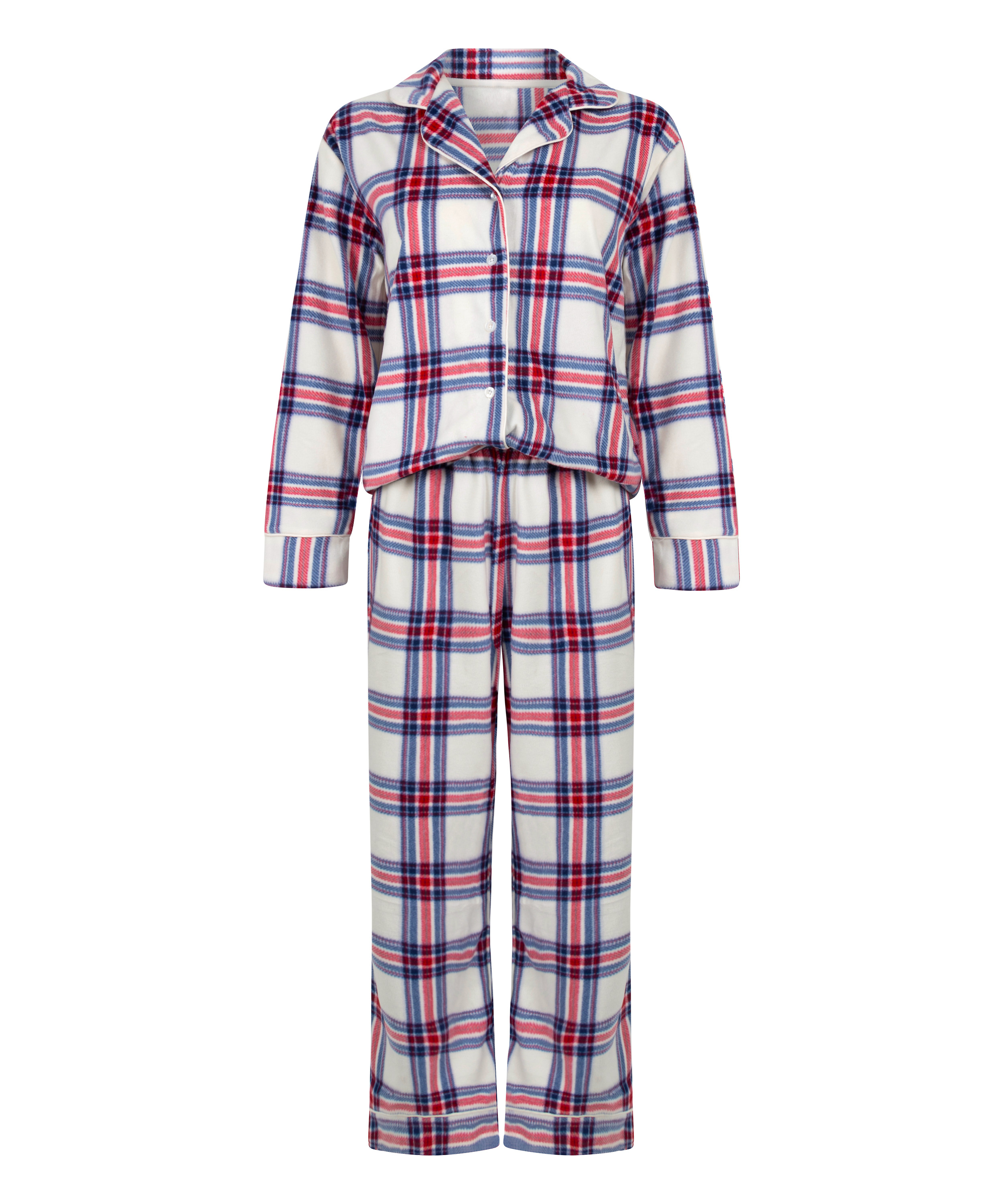 Pyjamaset Polar Fleece, White, main