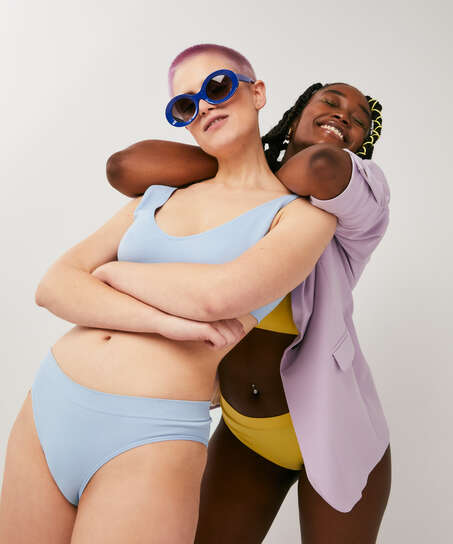 Bae High Leg Brazilian, Blue