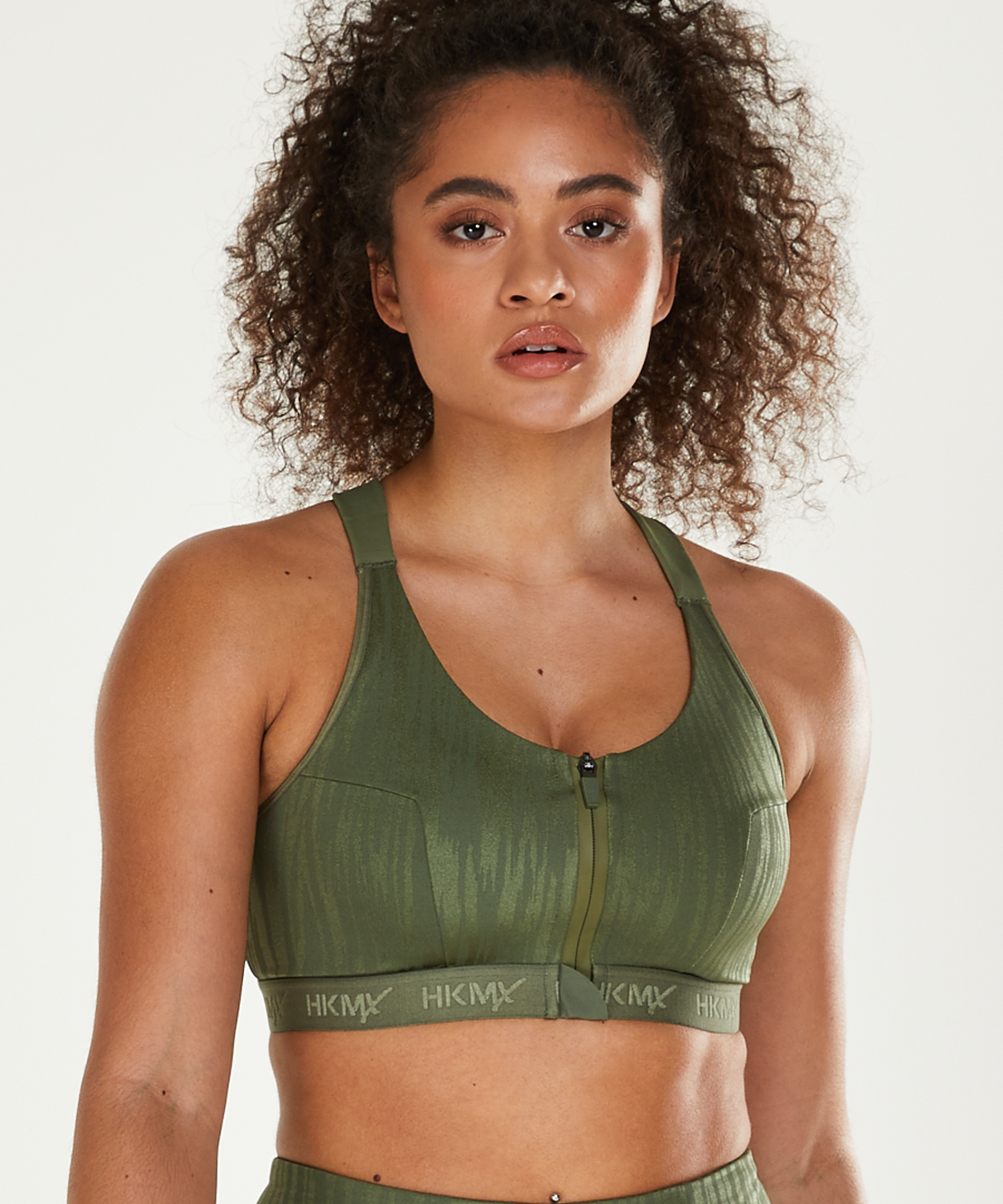 HKMX Sports bra The Pro Level 3, Green, main
