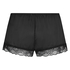 Satin pyjama shorts, Black