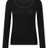 Longsleeved Jersey Pyjama Top, Black