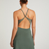 Nova Jersey Slip Dress, Green