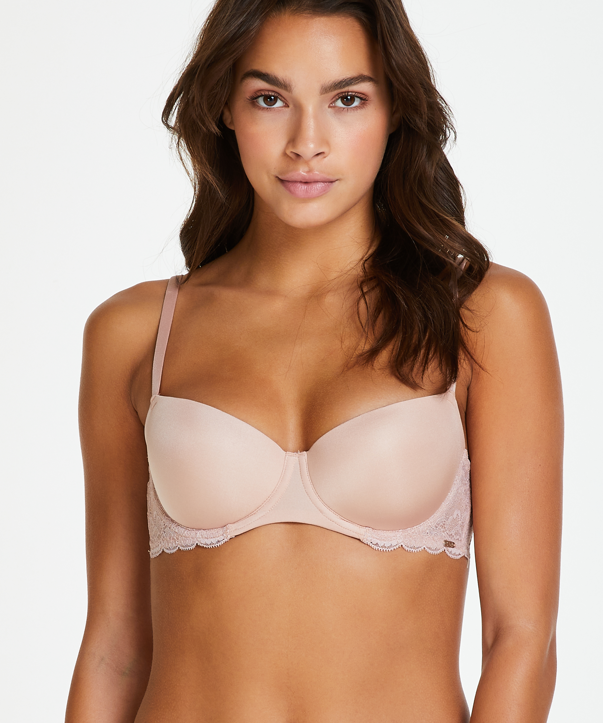 Angie Padded Underwired Bra, One & Only, Beige, main
